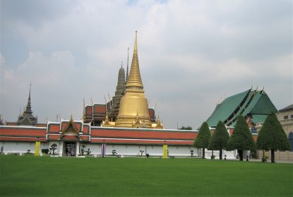 Wat Phra Kaew Or Temple Of The Emerald Buddha On The Grand Palace Grounds On The Chao Phraya River In Bangkok, Thailand