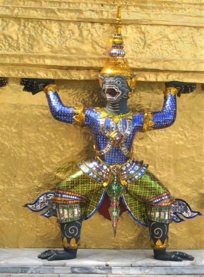Mock, The Thai Buddhist Monkey God Of Justice Who Protected King Rama.
