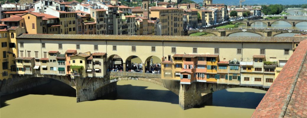 View Of The Ponte Vecchio From The Uffizi Gallery