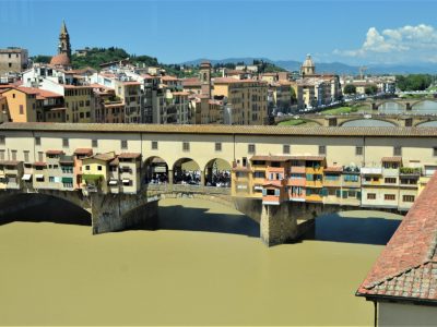 View Of The Ponte Vecchio From The Uffizi Gallery