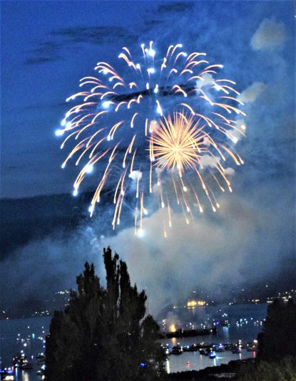Annual International Fireworks Festival Over Vancouver Bay