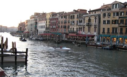 View Of Venice Grand Canal And The Riva Del Vin From The Rialto Bridge