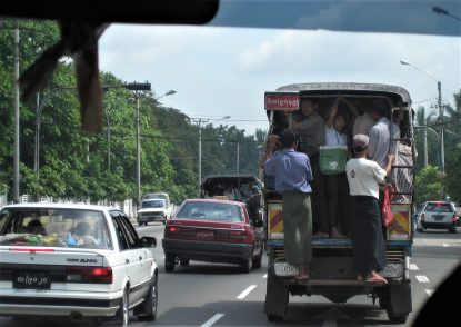 What Passes For A Bus In Rangoon, Burma