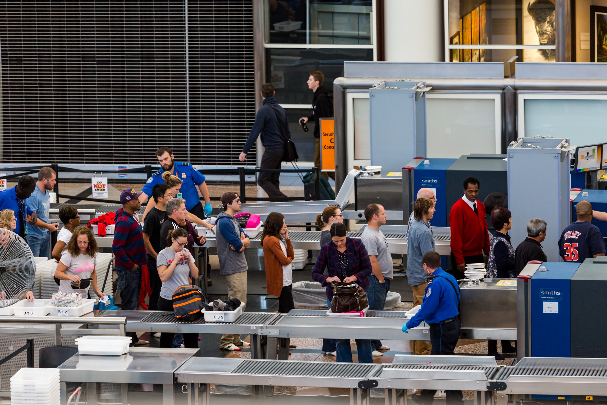 Denver TSA line