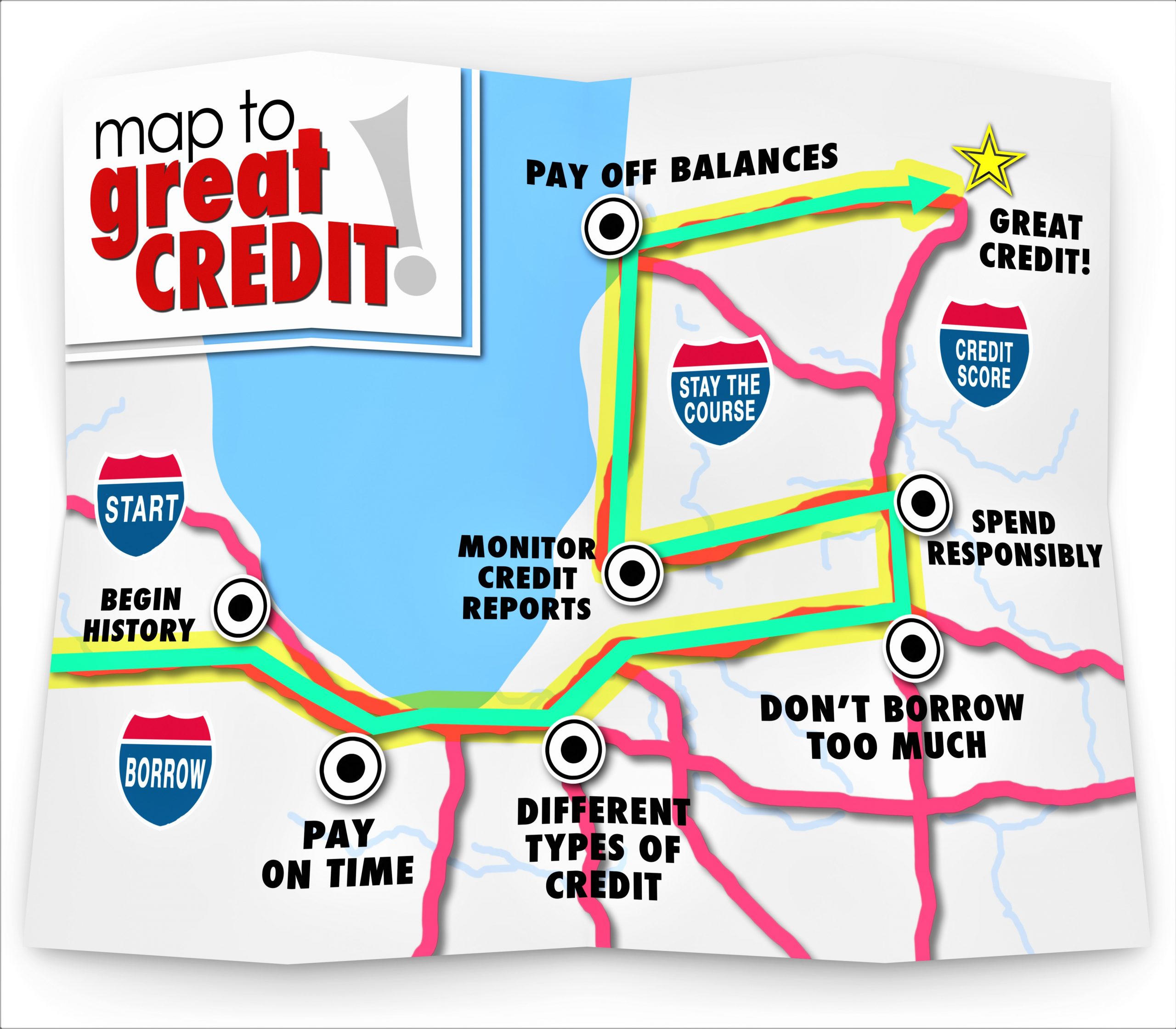 map to great credit