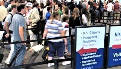 US Immigration, Airport Immigration Line
