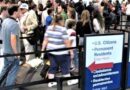 US Immigration, airport immigration line